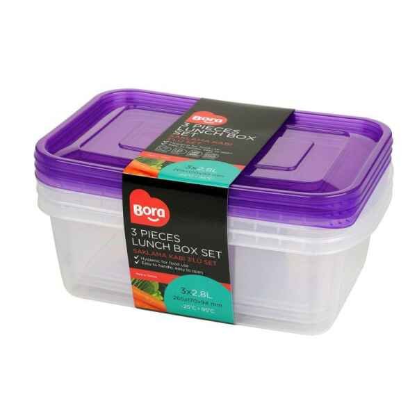 LUNCH BOX SET (X3) 2.8LTR 8690462005389