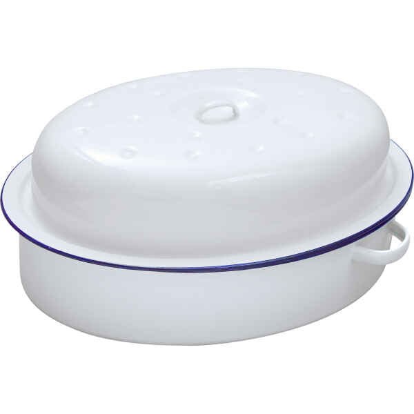 FALCON OVAL ROASTER WHITE 26CM