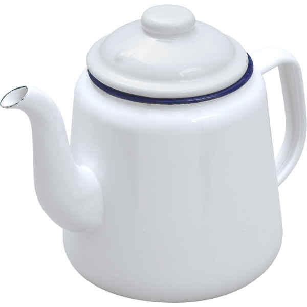 TEA POT WHITE 12CM