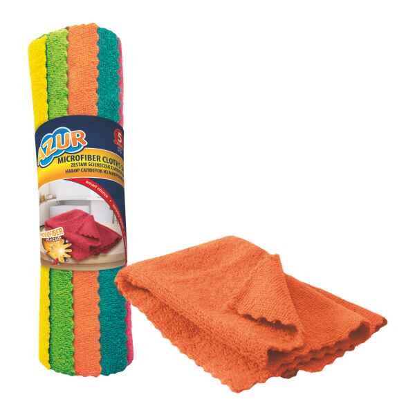 YORK MICROFIBRE CLOTHES (SET X5) AZUR