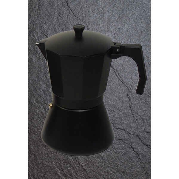 KICCA INDUCTION COFFEE MAKER 6 TAZZE(BLACK)