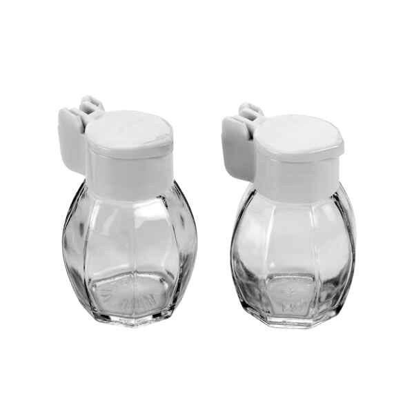 METALTEX SET SALT/PEPPER GLASS/PLAST.